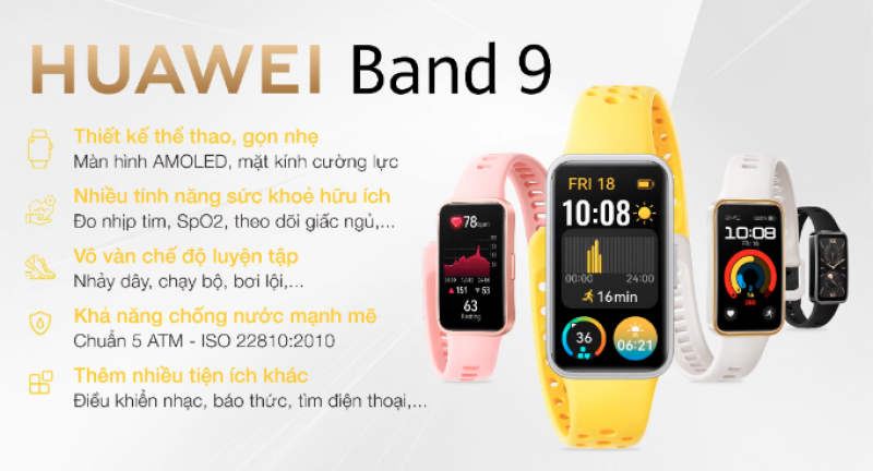 Vòng đeo tay thông minh Huawei Band 9